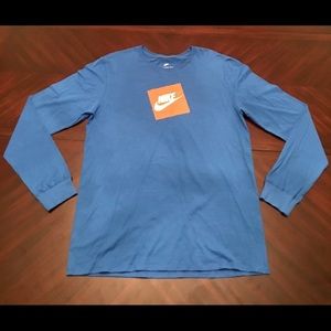 Mens Nike Futura Box Long Sleeve T-Shirt